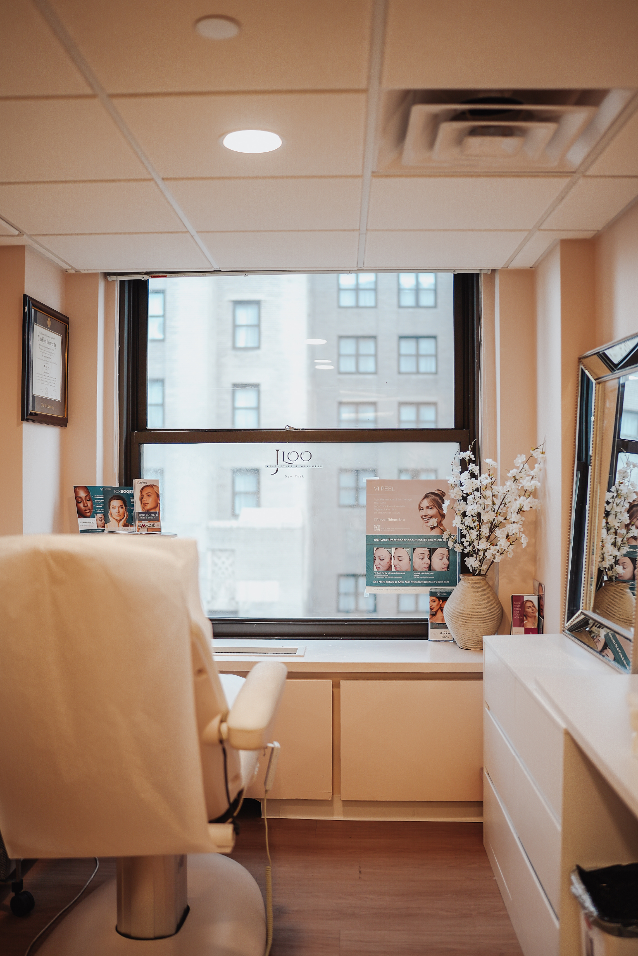 JLoo Beauty Experts Midtown Manhattan medical spa interior